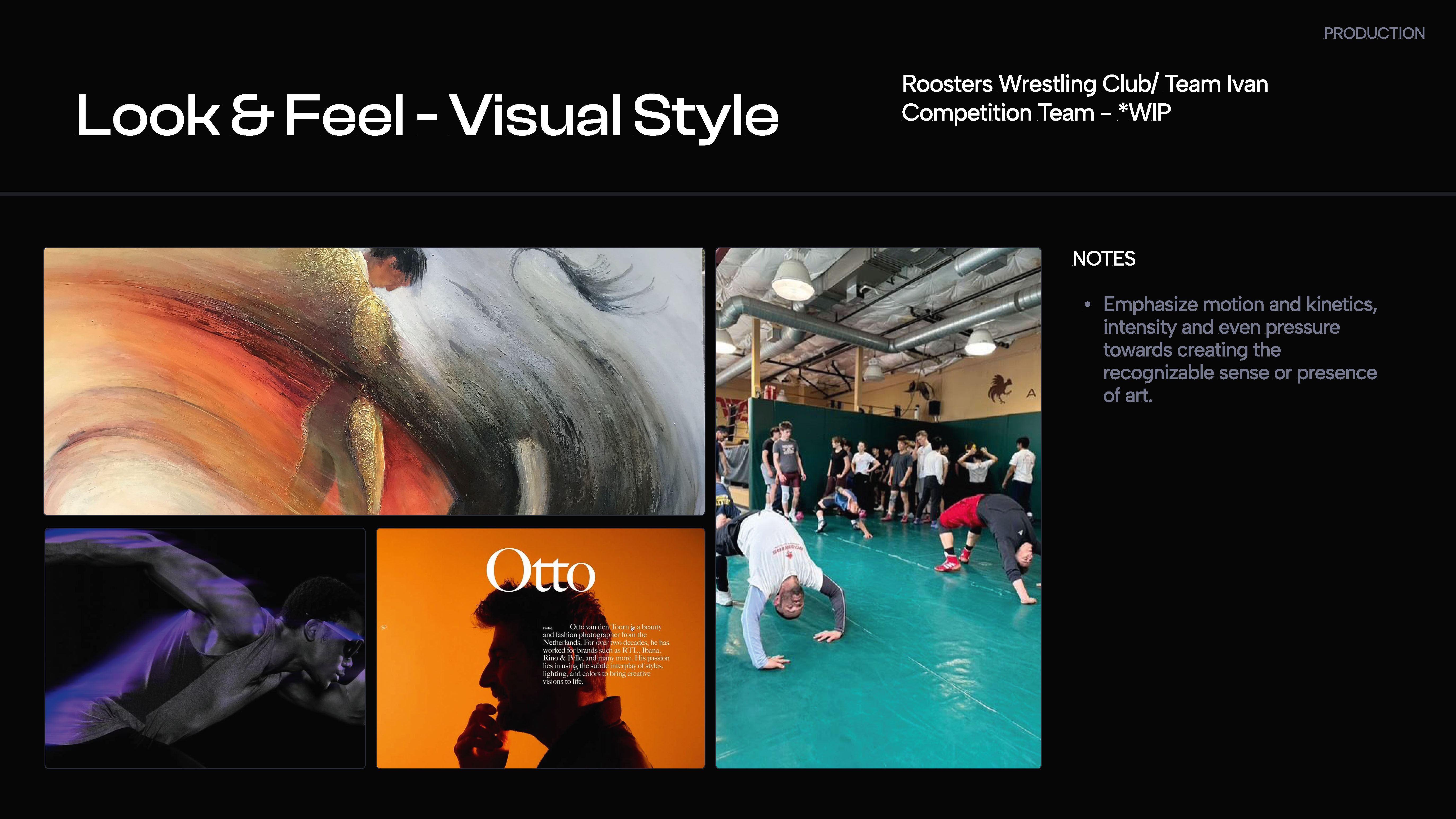 Project brief page — look and feel